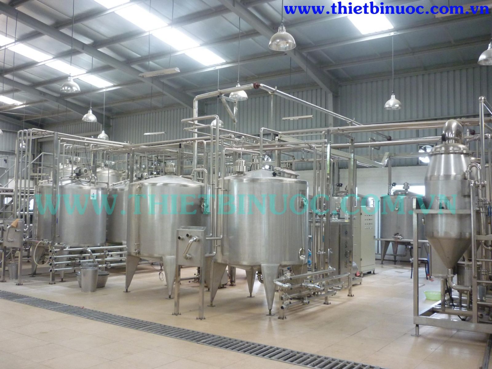 Dây chuyền sản xuất nước trà xanh, nước khoáng và nước giải khát