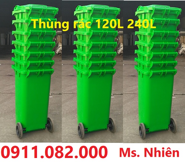 Nơi cung cấp thùng rác 120 lít 240 lít giá rẻ nhất quận 7, quận bình tân-0911082000