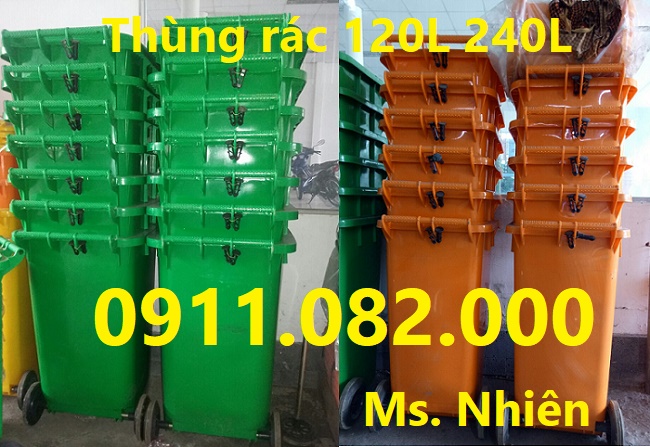 Thanh hoá- Nơi cung cấp thùng rác 120 lít 240 lít giá rẻ- 0911082000