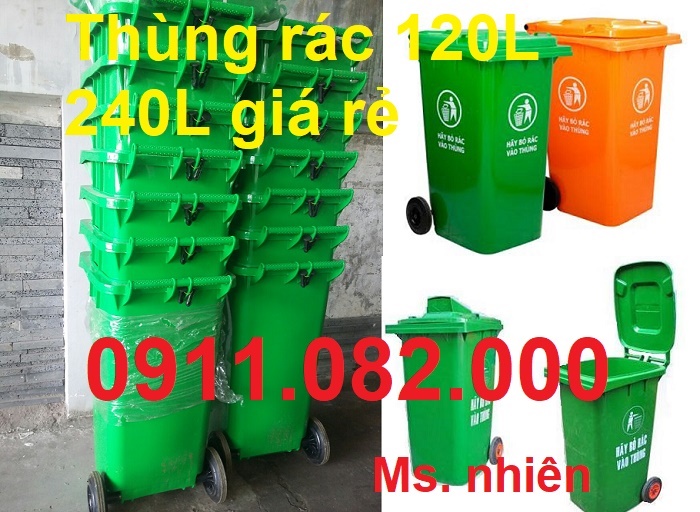 Đại lý phân phối thùng rác 120 lít 240 lít giá rẻ tại Gia Lai