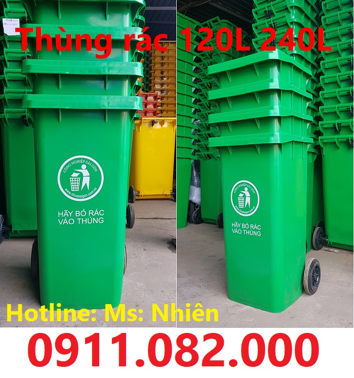 Điểm bán thùng rác giá rẻ nhất đồng tháp- thùng rác 120L 240L